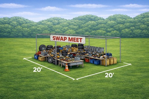 Swap Meet 20' x 20' booth